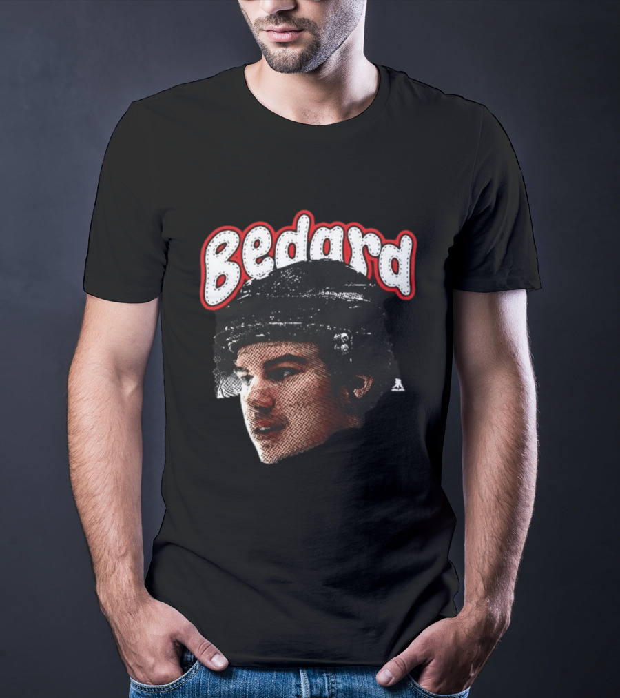 Connor Bedard Chicago Blackhawks Hockey Big Face T-Shirt