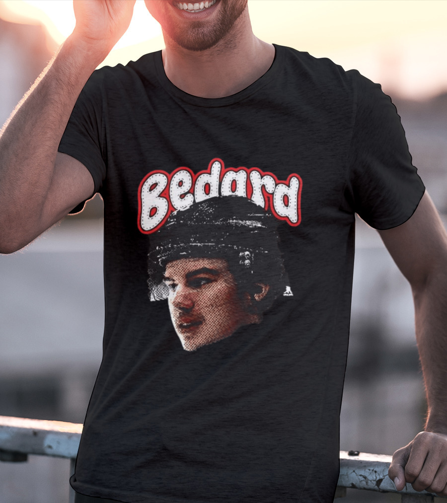 Connor Bedard Chicago Blackhawks Hockey Big Face T-Shirt
