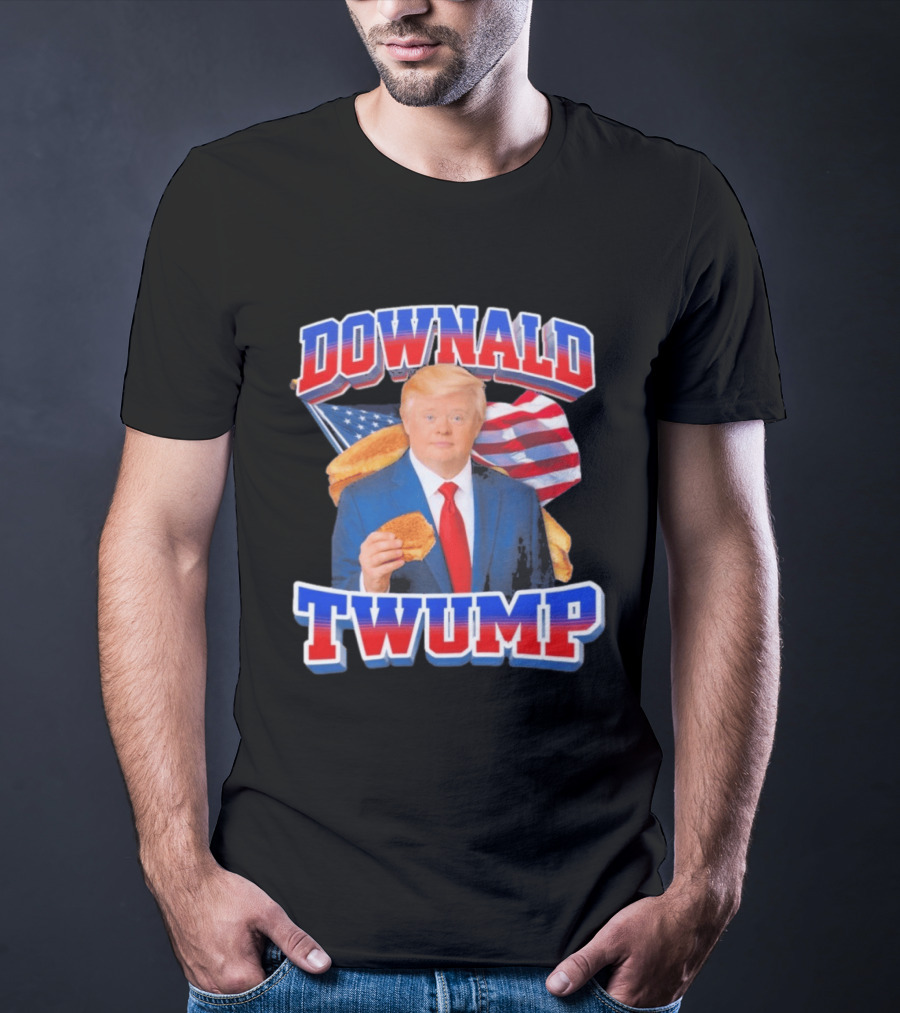Downald Twump American Flag Toast Staple T-Shirt