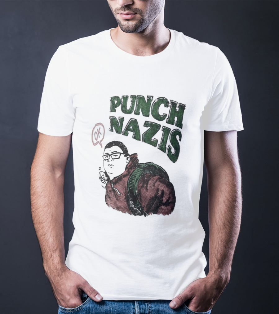 Punch Nazis OK Student Lake Zurich High School T-Shirt