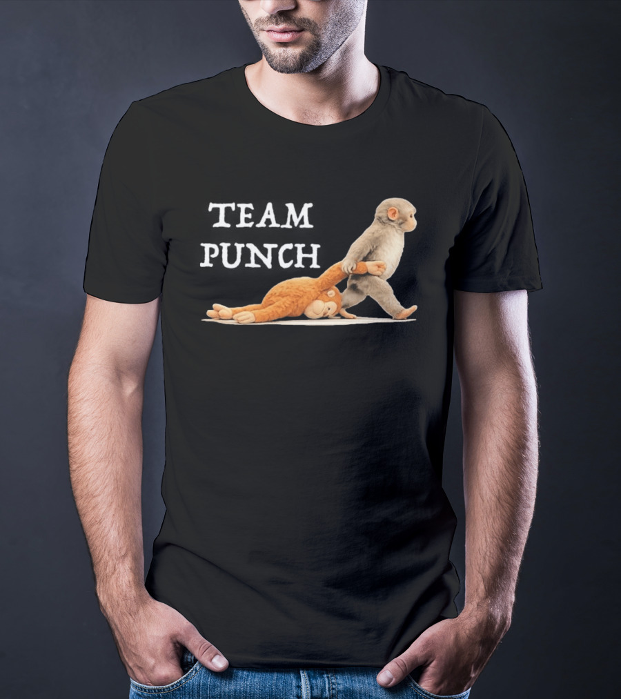 Team Punch Baby Monkey Humor Trend T-Shirt