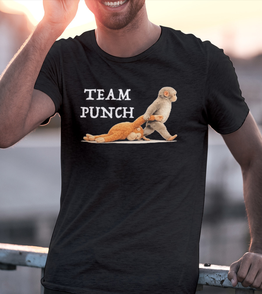 Team Punch Baby Monkey Humor Trend T-Shirt