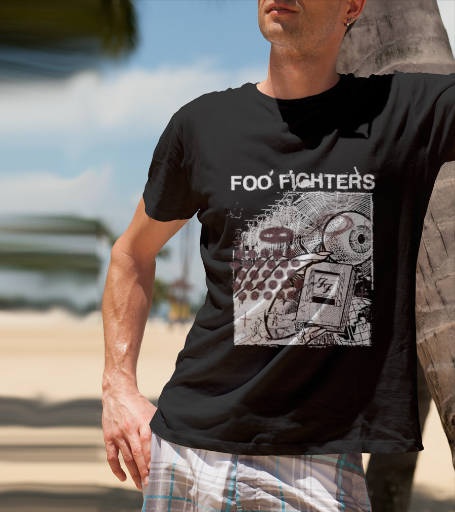Foo Fighters Your Favorite Toy Album Abstract Pink Geometric T-Shirt