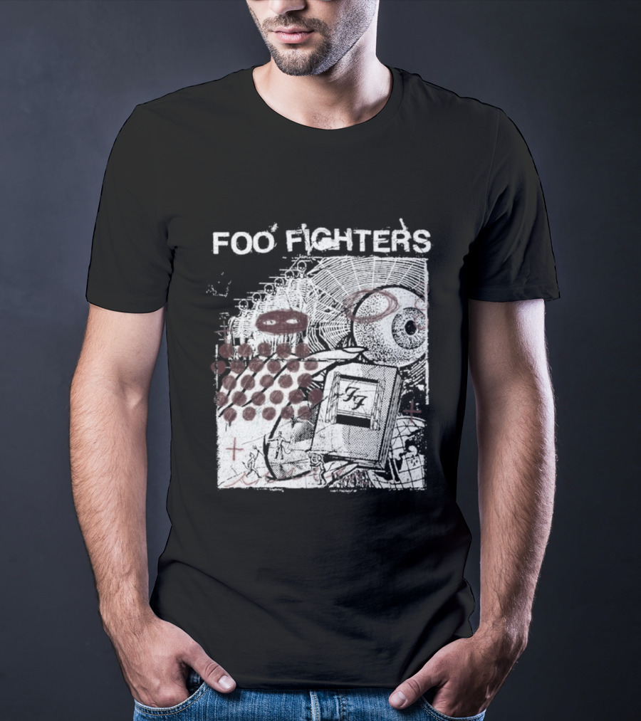 Foo Fighters Your Favorite Toy Album Abstract Pink Geometric T-Shirt