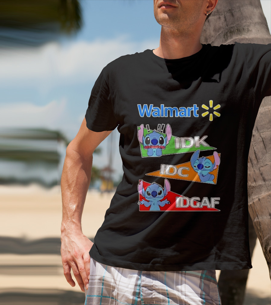 Walmart Stitch IDK IDC IDGAF T-Shirt