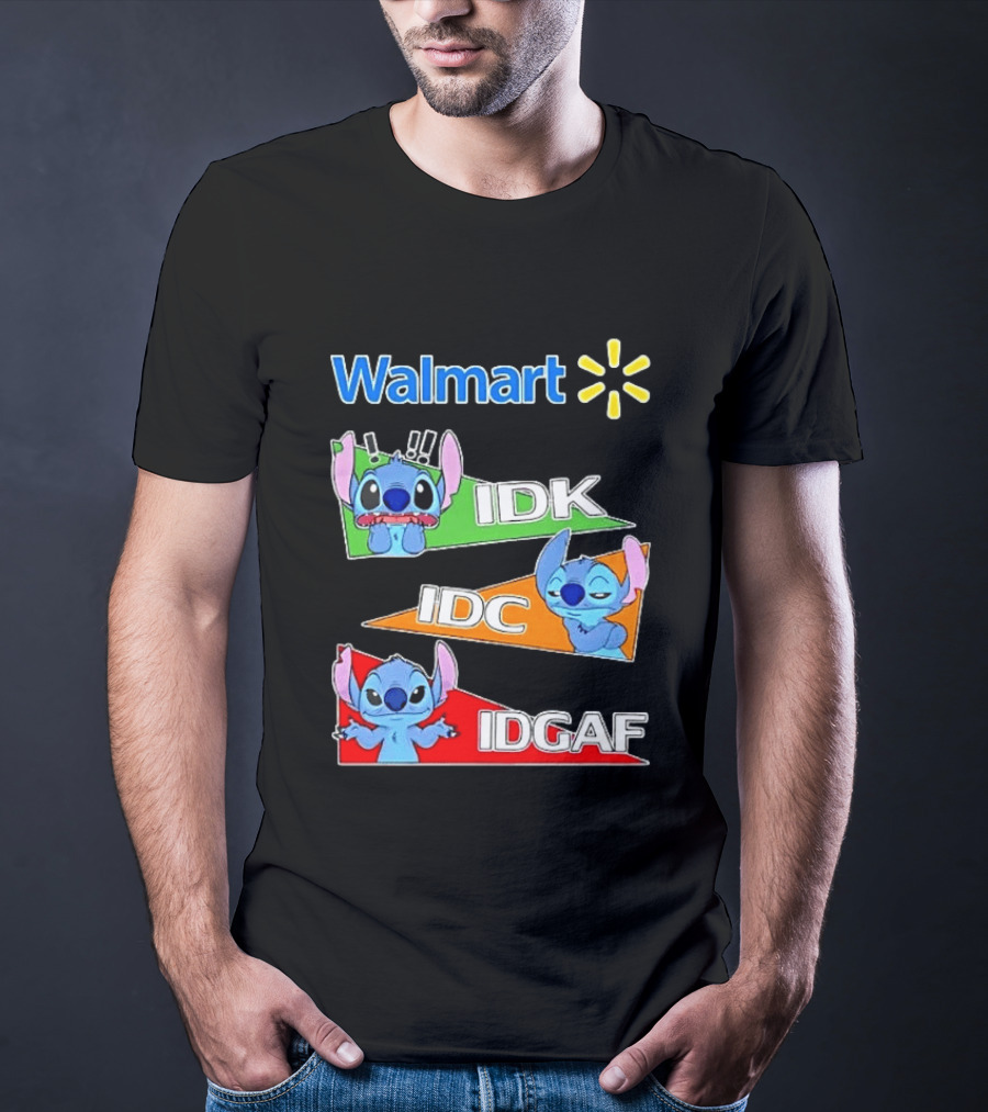 Walmart Stitch IDK IDC IDGAF T-Shirt