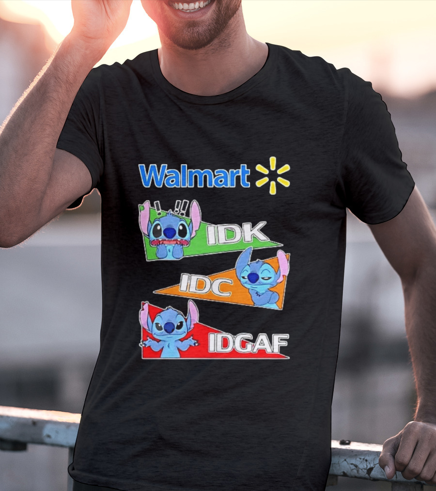 Walmart Stitch IDK IDC IDGAF T-Shirt