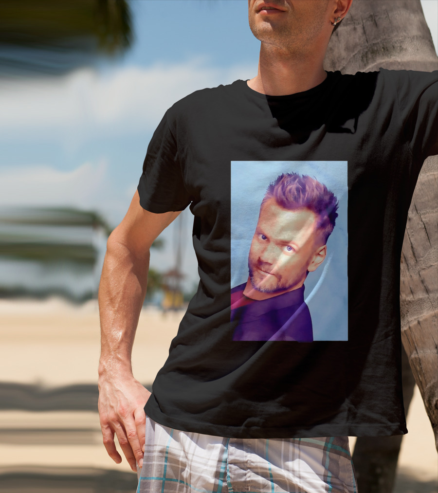 Joel McHale Blue T-Shirt