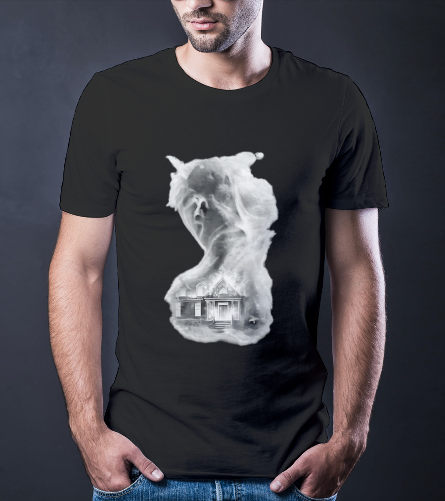 Regal Scream Haunted House Face Cloud T-Shirt