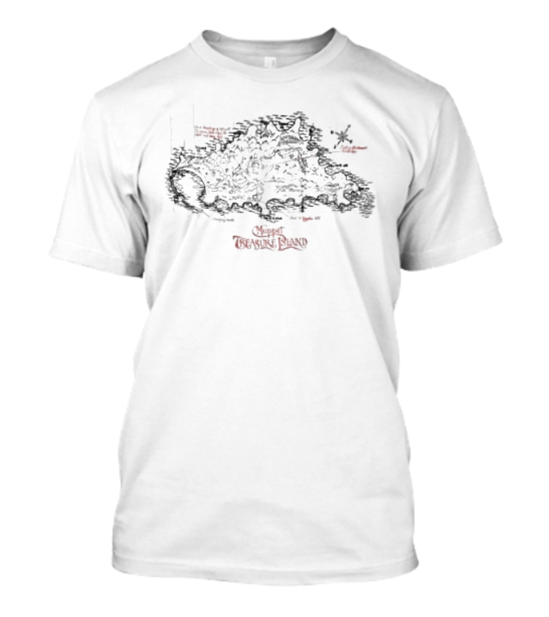 Muppet Treasure Island Map Adventure Disney True Friendship Kermit Jim Henson T-Shirt