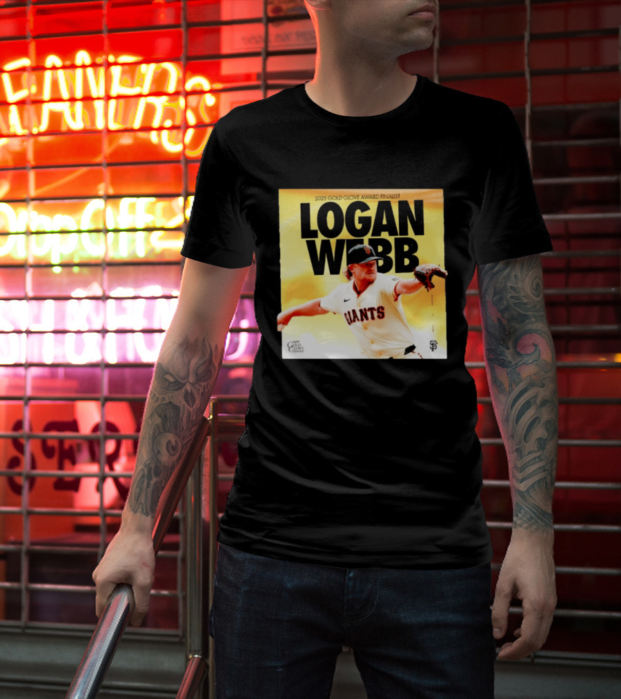 2025 Gold Glove Award Finalist Logan Webb Giants T-Shirt