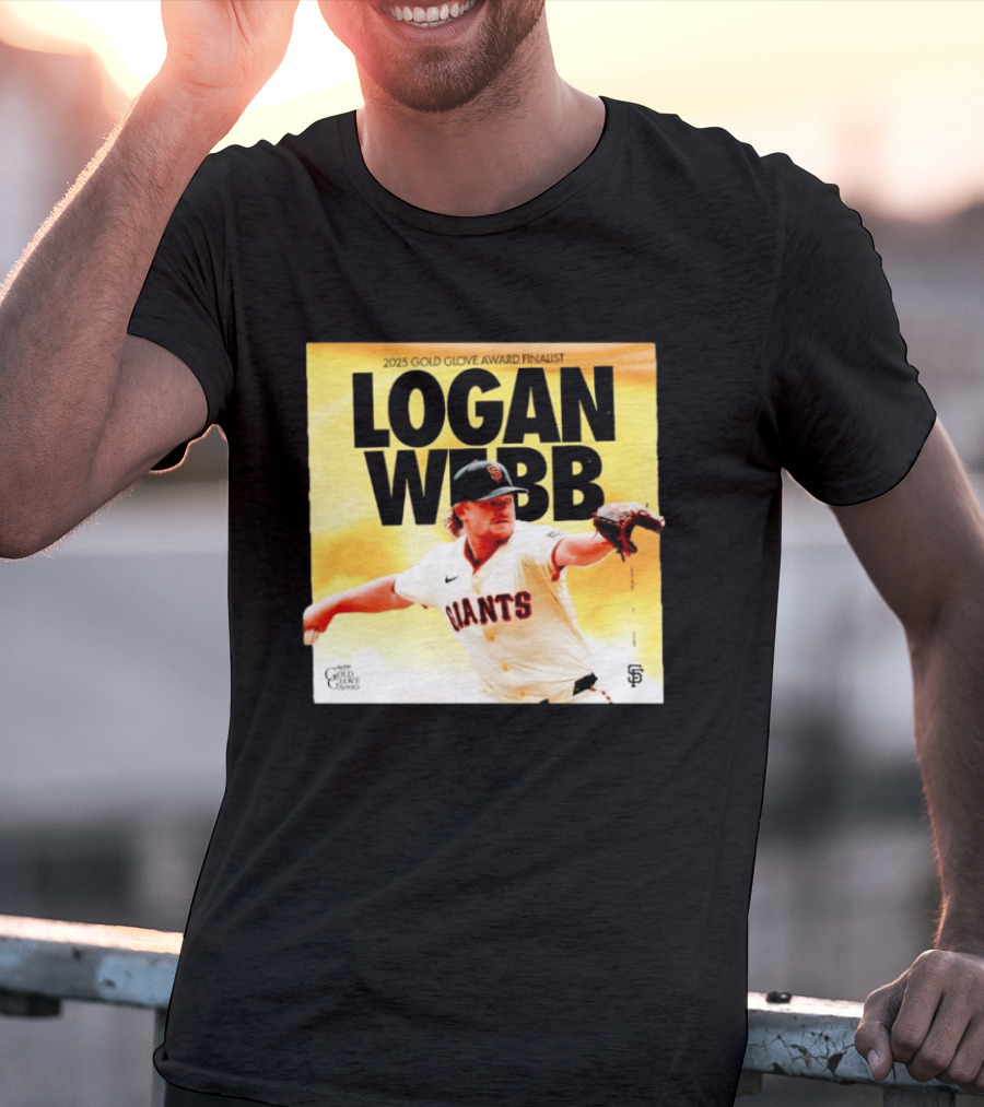 2025 Gold Glove Award Finalist Logan Webb Giants T-Shirt