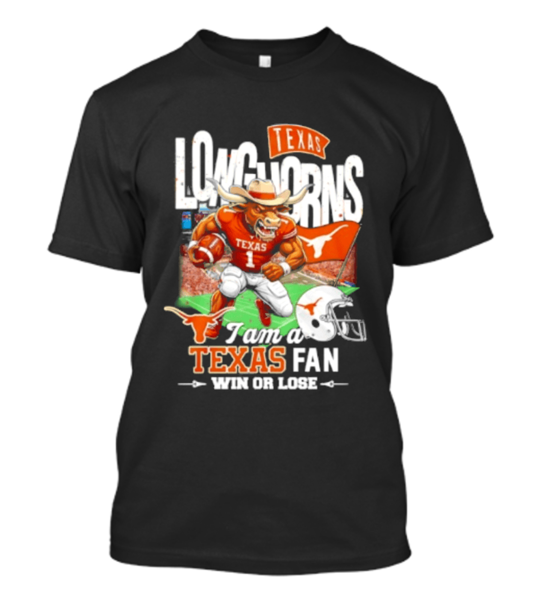 Texas Longhorns Fan I Am Texas Win Or Lose T-Shirt
