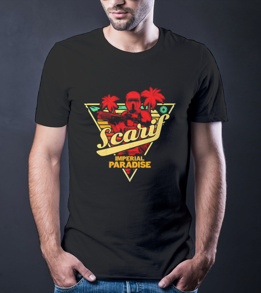 Scarif Imperial Paradise Tropical Trooper Beach T-Shirt
