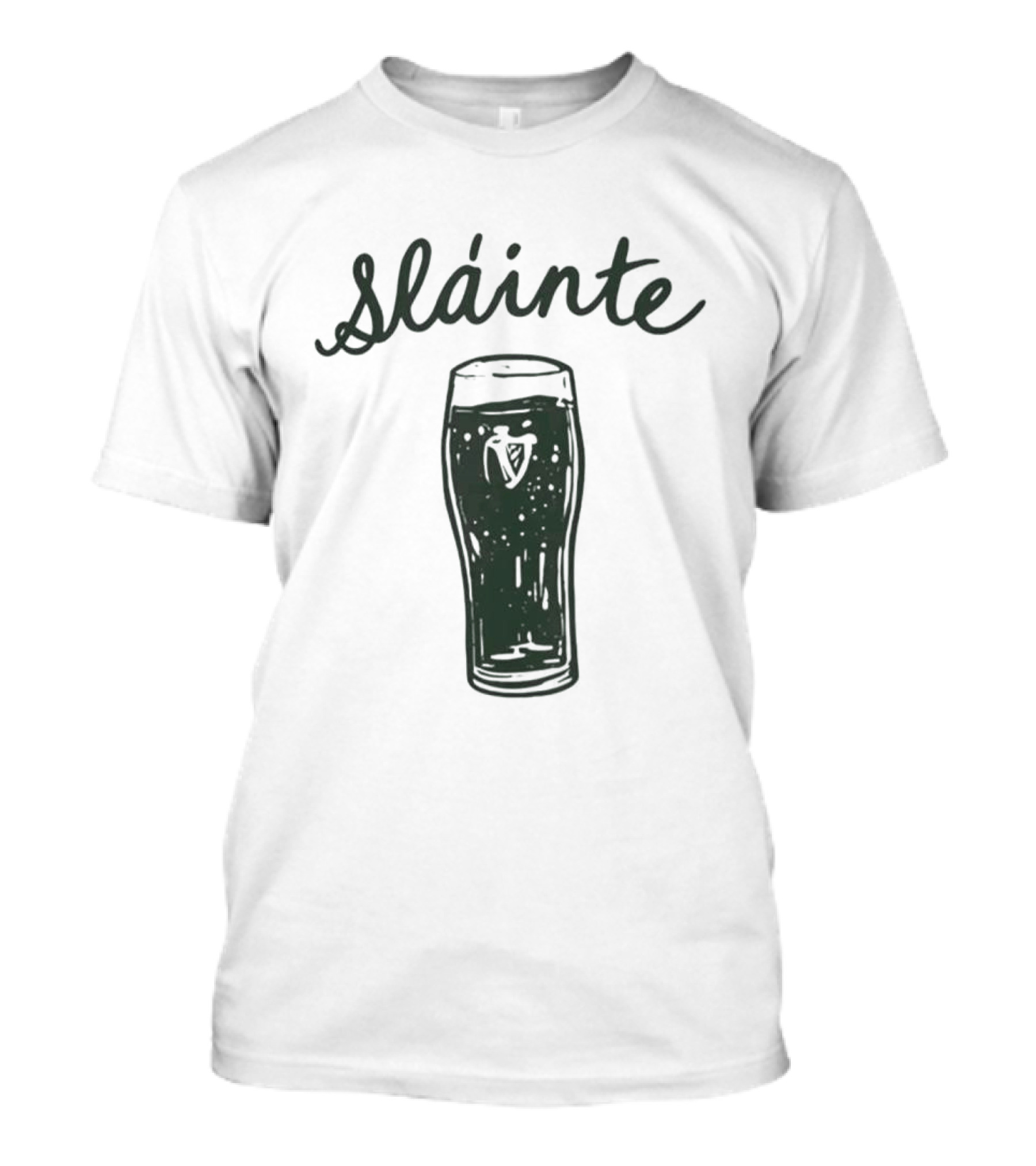 Sláinte St Patrick's Day Pint Glass Cheers T-Shirt