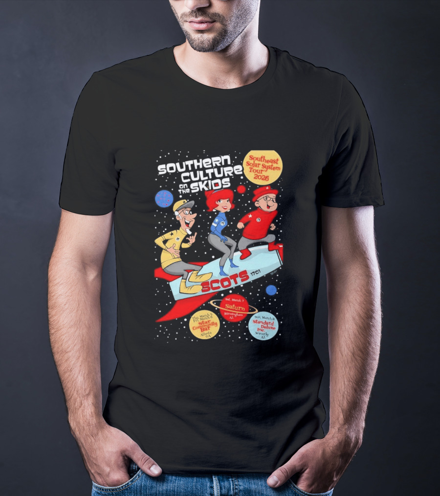Southern Culture On The Skids Southeast Solar System Tour 2026 SCOTS Star Community Bar Atlanta T-Shirt