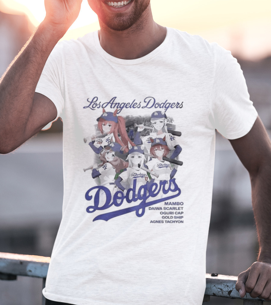 Los Angeles Dodgers Uma Musume Collaboration T-Shirt