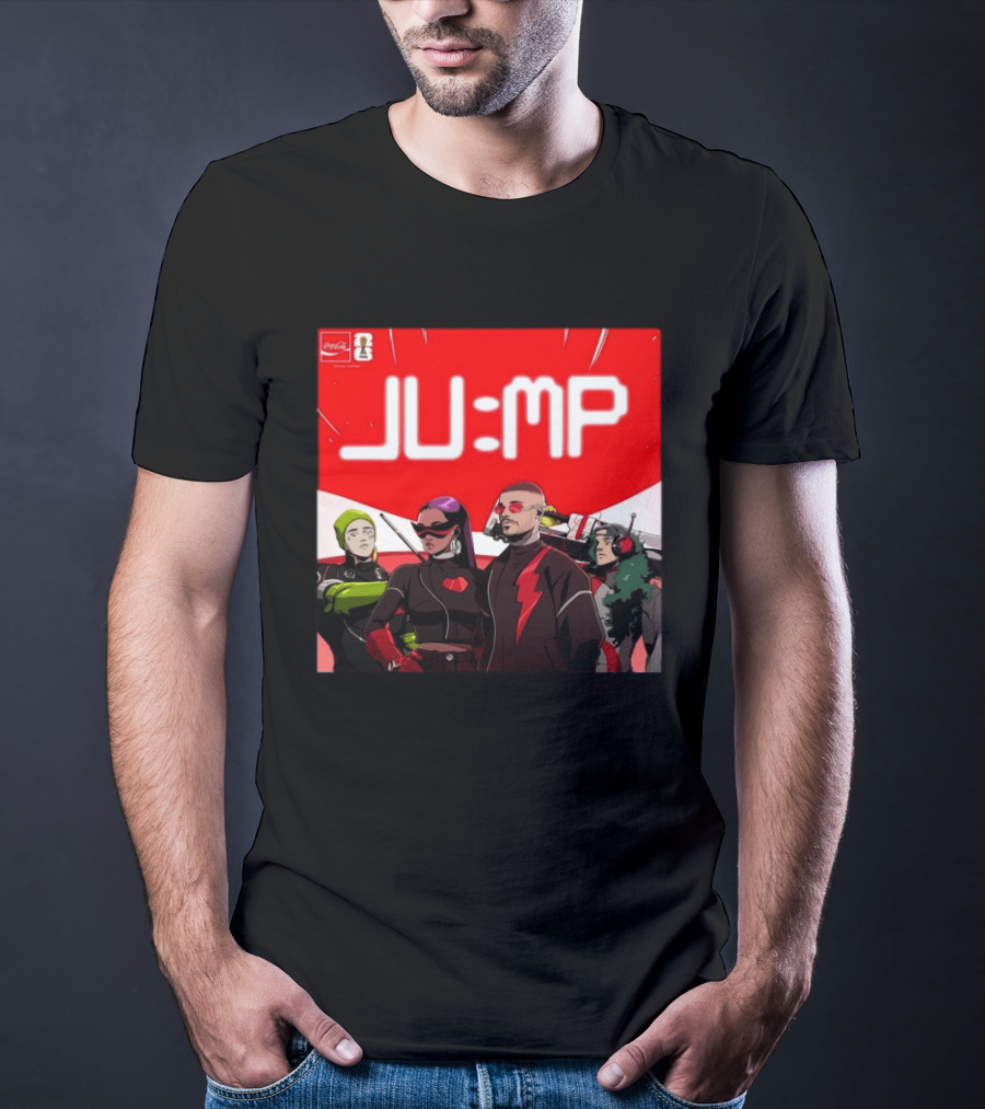 Jump J Balvin Amber Mark Steve Vai Travis Barker Coca Cola Anthem FIFA World Cup 2026 T-Shirt