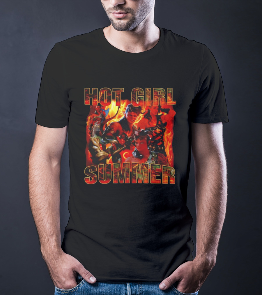 Karlach Hot Girl Summer Fiery Fantasy Adventure T-Shirt