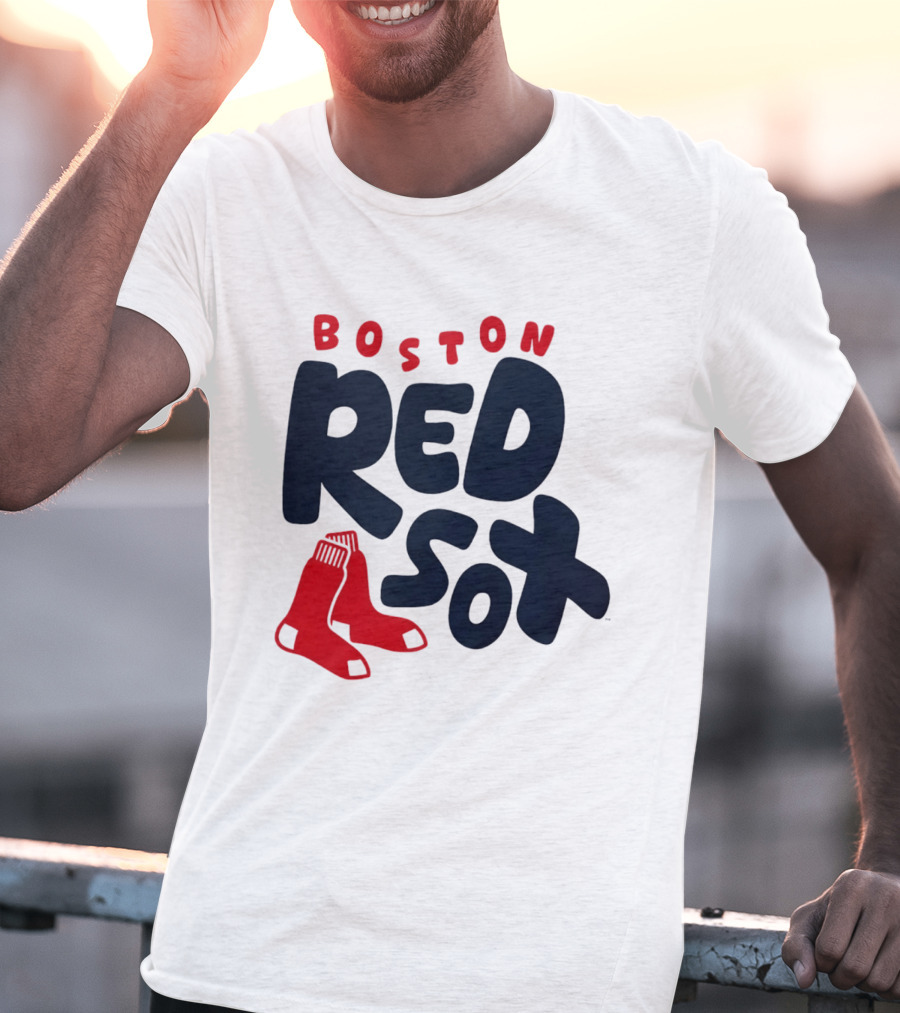Boston Red Sox Bubble Crew Neck Baseball T-Shirt