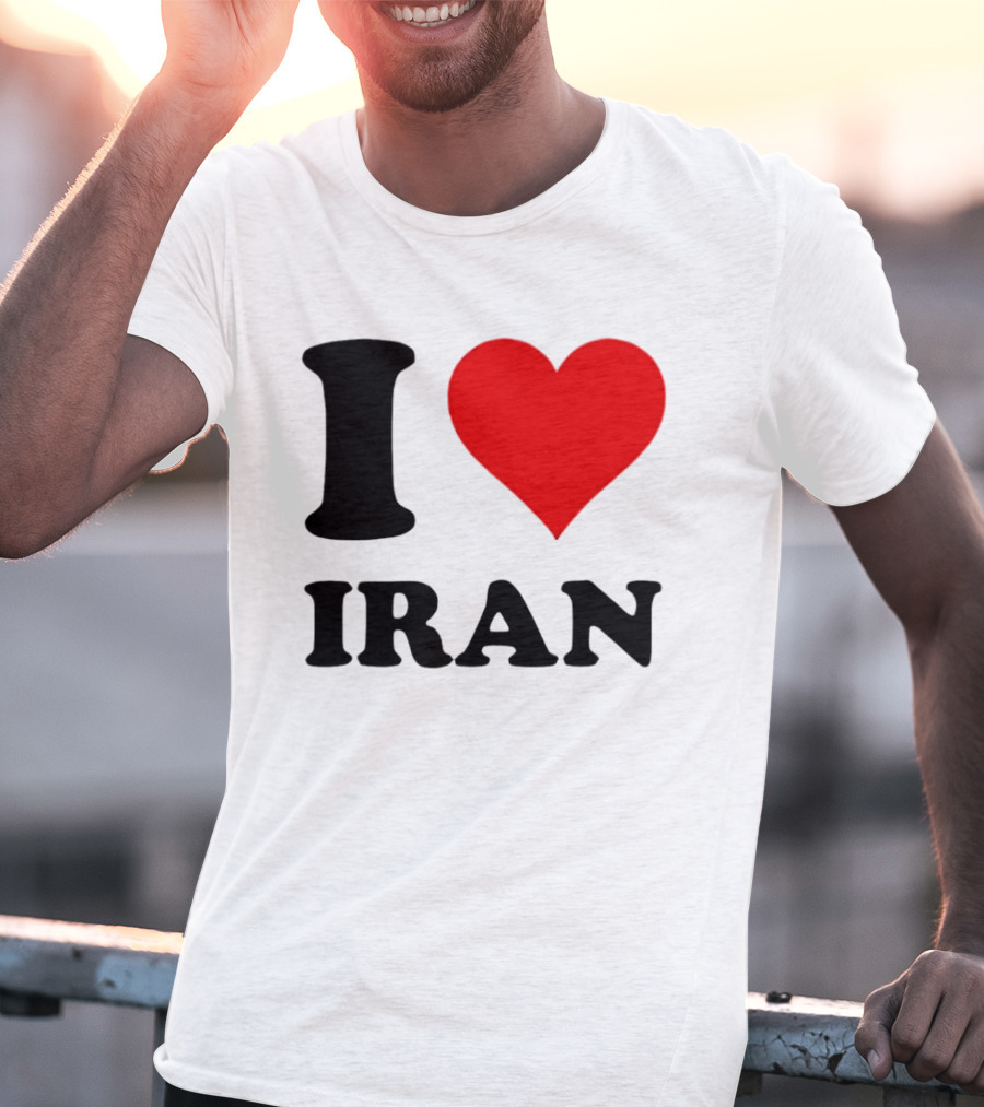 I Love Iran Heart Symbol Patriotic Expression T-Shirt