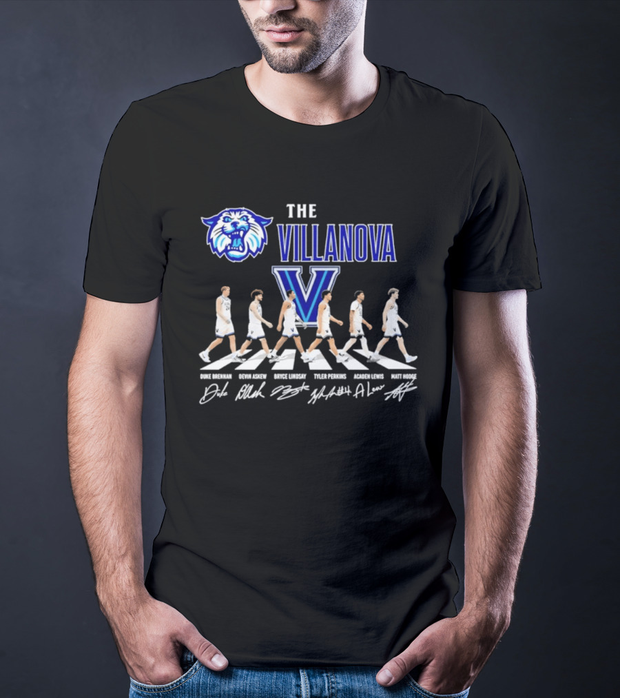 The Villanova Wildcats Basketball Player Abbey Road NCAA T-Shirt