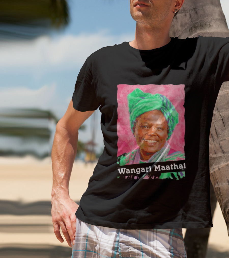 Wangari Maathai Green Turban T-Shirt