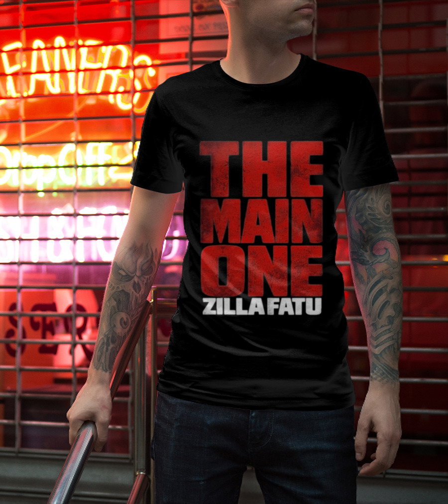 Zilla Fatu The Main One Bold Red T-Shirt