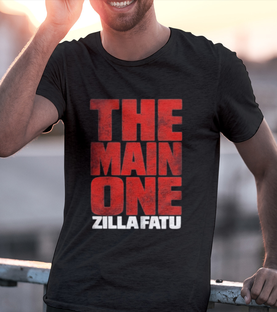 Zilla Fatu The Main One Bold Red T-Shirt