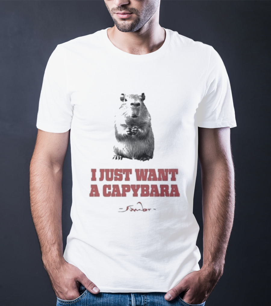 I Just Want A Capybara Dark T-Shirt