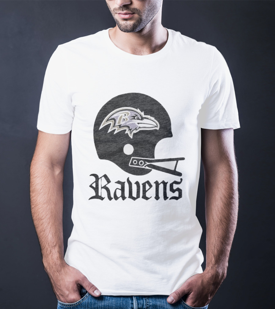 Baltimore Ravens Helmet Ravens Football Gear T-Shirt