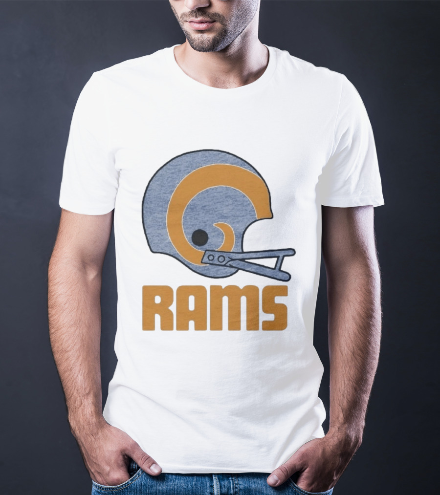 Rams Helmet Classic Football Team T-Shirt