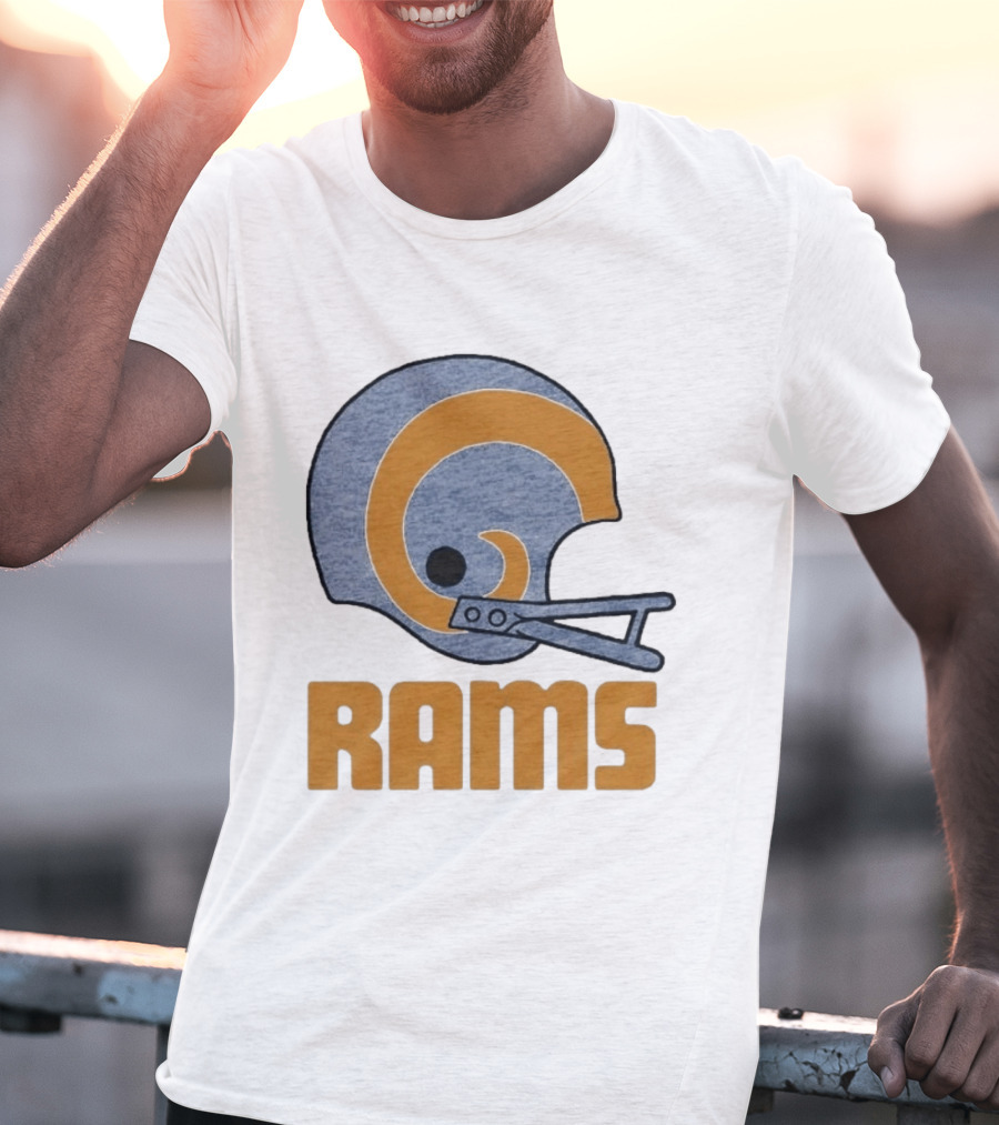 Rams Helmet Classic Football Team T-Shirt