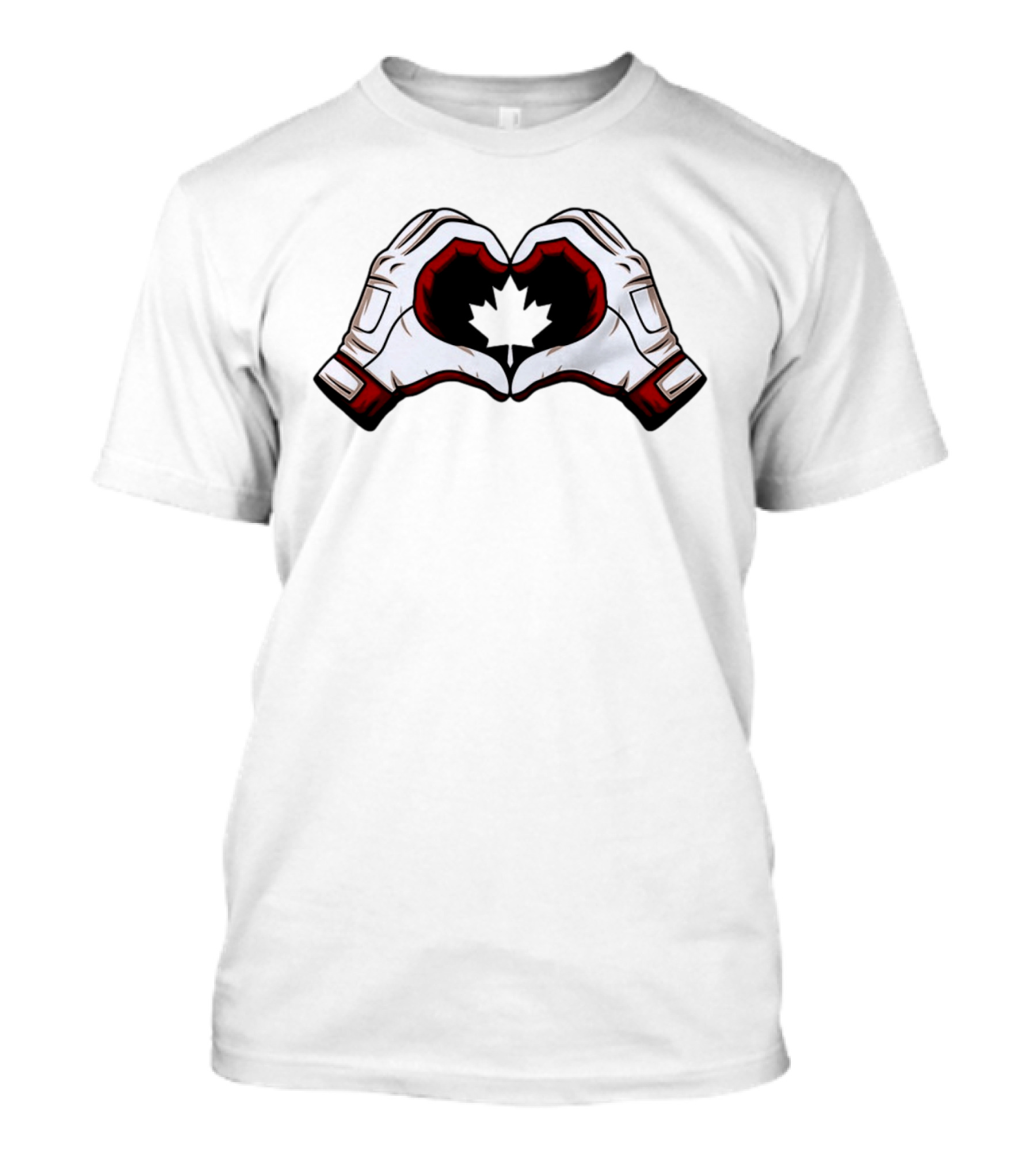 Canada Team Heart Hands Maple Leaf Olympics 2026 T-Shirt