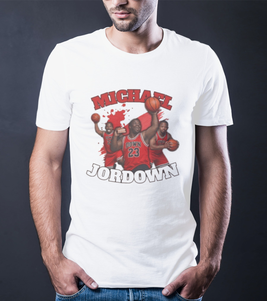 Michael Jordown Basketball Player 23 Red Jersey T-Shirt