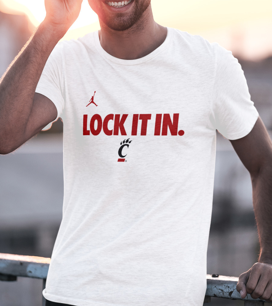 Cincinnati Bearcats Lock It In 2026 Jumpman T-Shirt