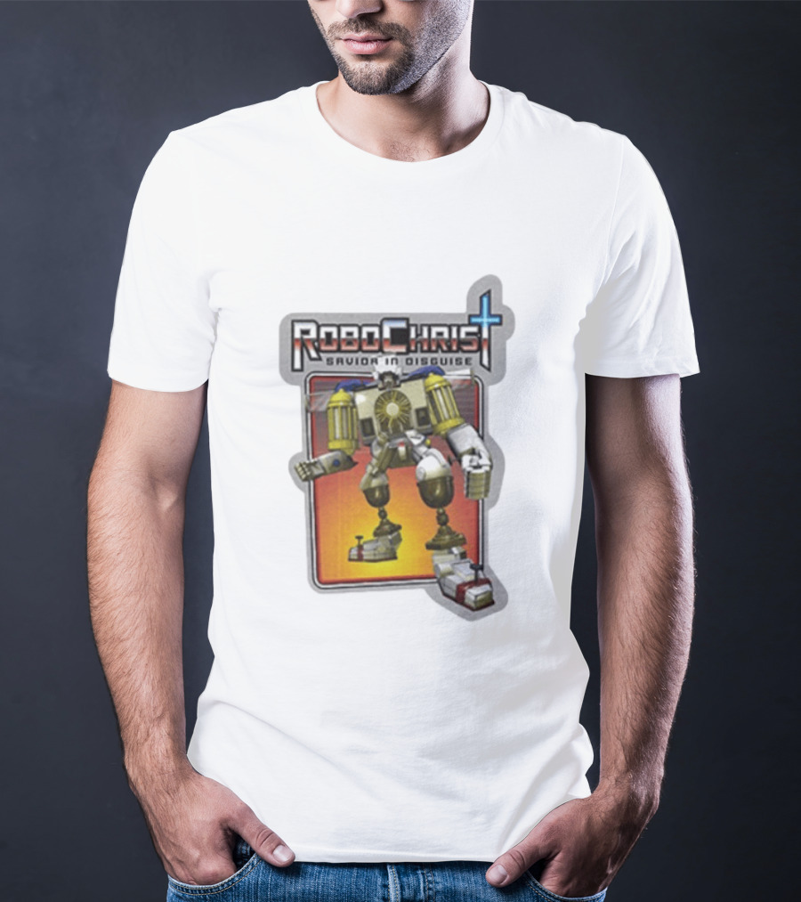 RoboChrist Savior In Disguise Transformer Robot Mashup T-Shirt