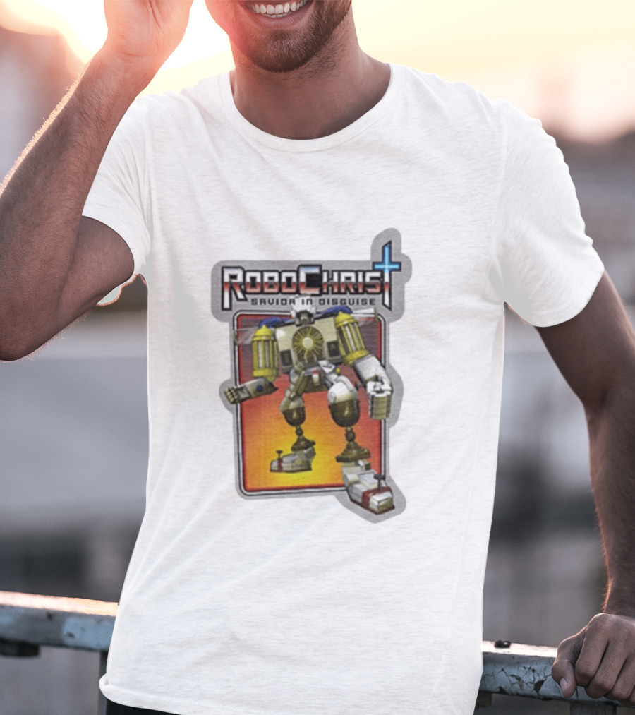 RoboChrist Savior In Disguise Transformer Robot Mashup T-Shirt