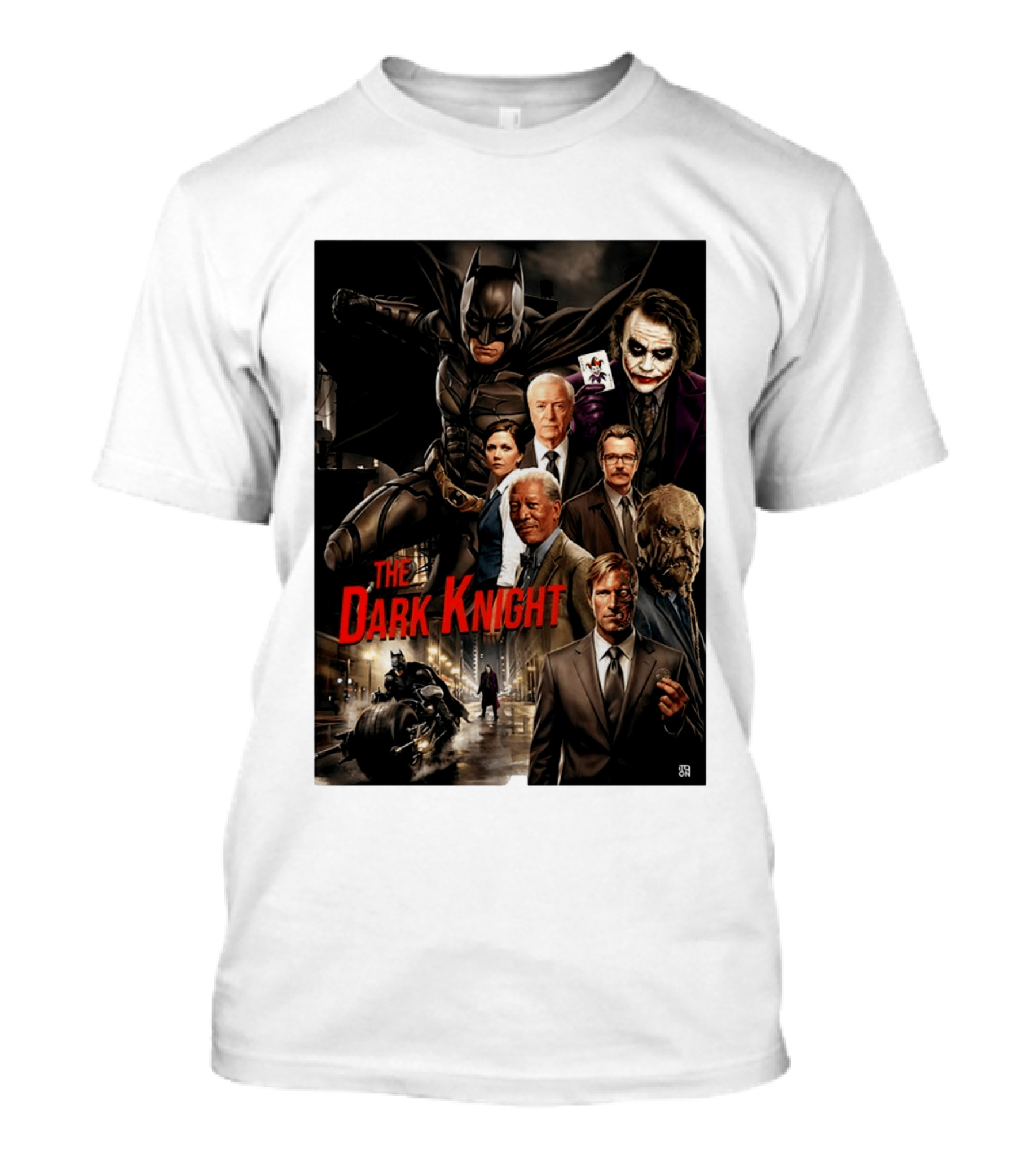 The Dark Knight Movie Characters Batman Joker Villains T-Shirt