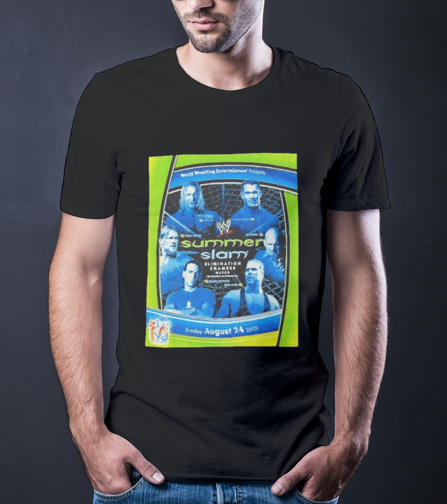 WWE SummerSlam 2003 Elimination Chamber Match T-Shirt