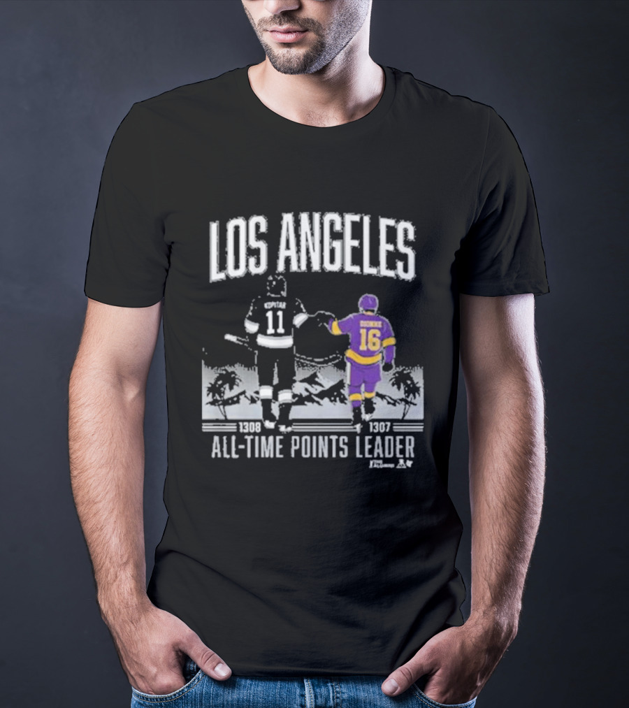 Los Angeles Anze Kopitar Marcel Dionne All Time Points Leader 1989 1997 T-Shirt