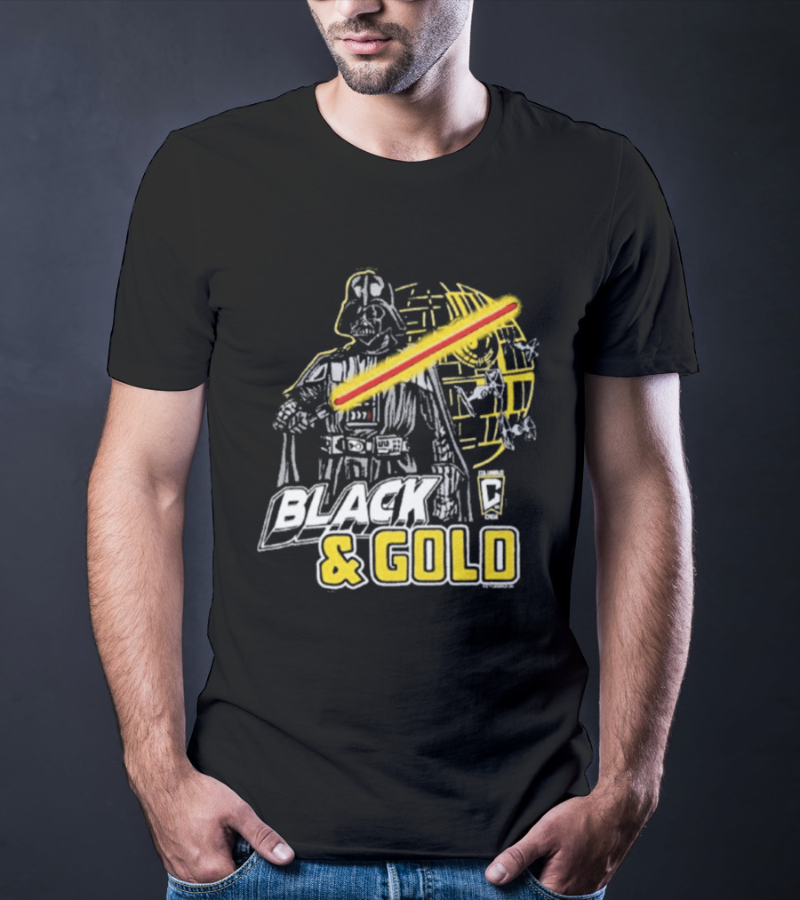Columbus Crew Star Wars Darth Vader Black Gold T-Shirt