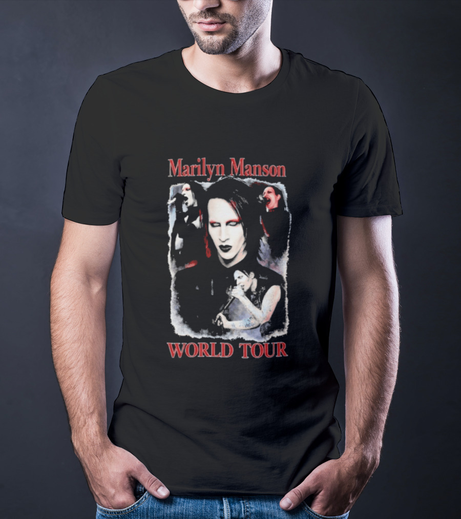 Marilyn Manson World Tour Gothic Rock T-Shirt