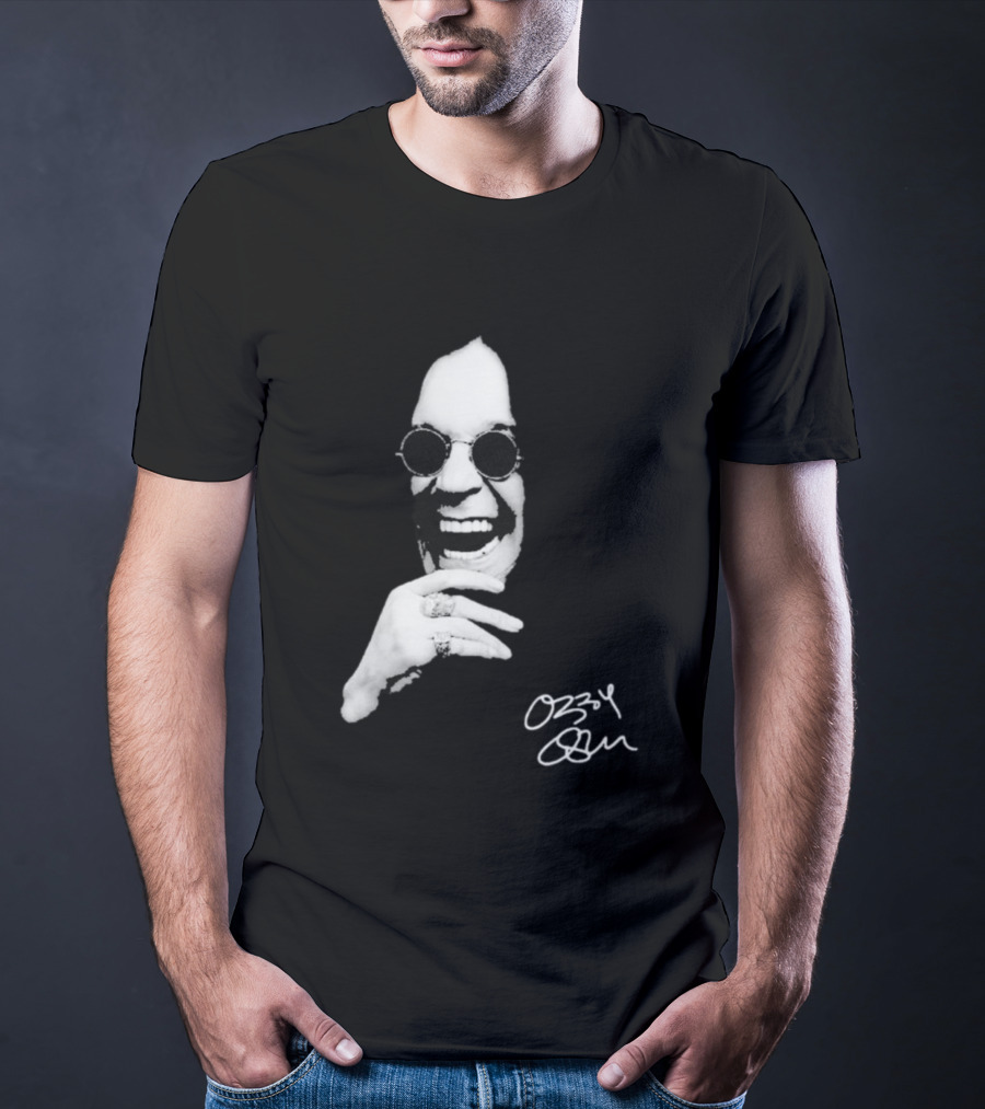Ozzy Osbourne 1948 2025 Immortal Rest In Peace Rock Legend Signature Image T-Shirt