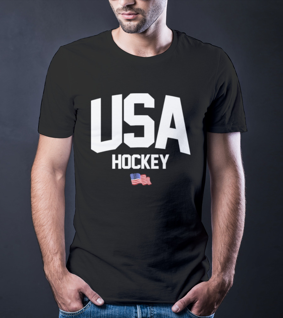 USA Hockey American Flag T-Shirt