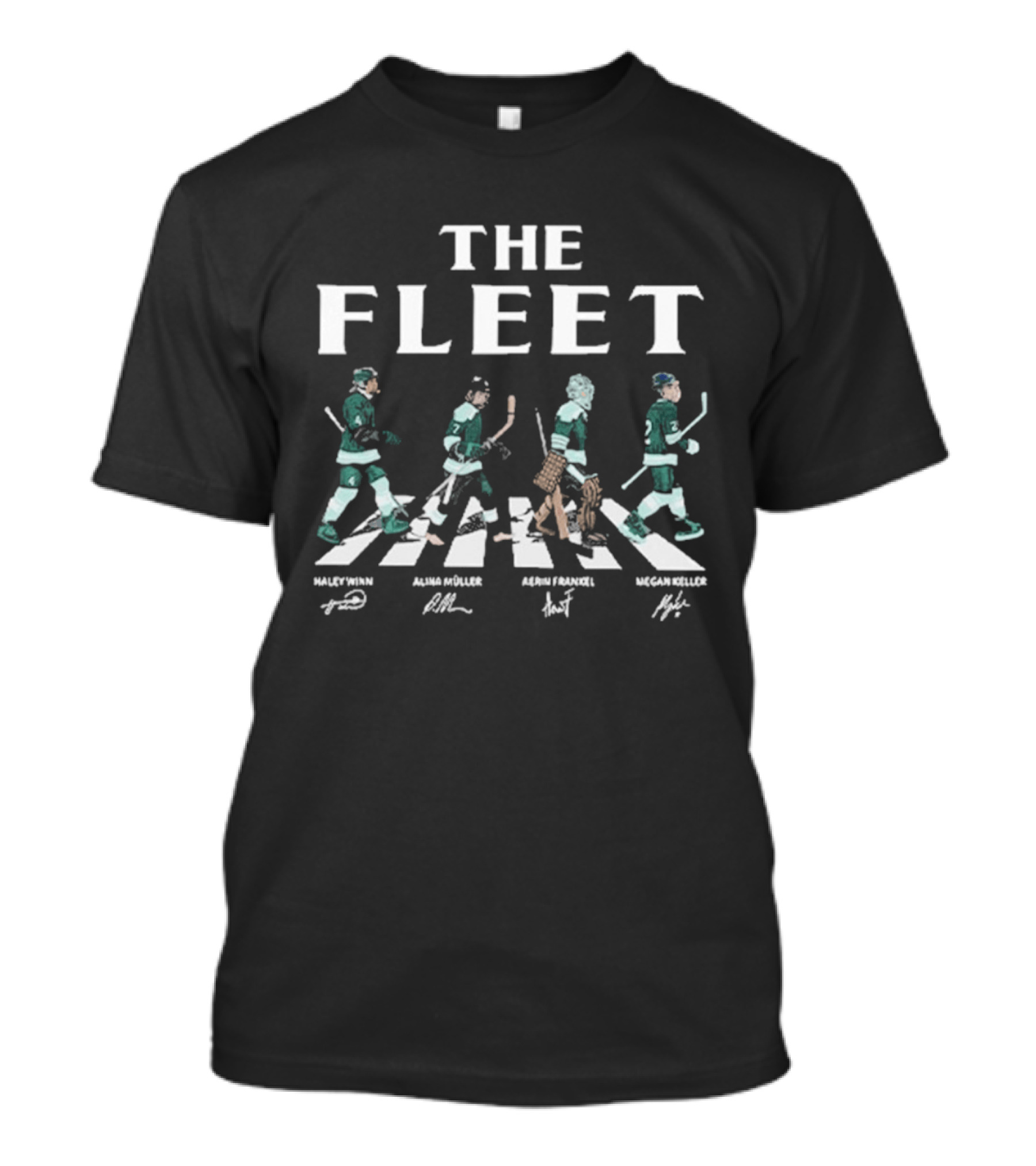 Boston The Fleet Walking Road Signatures Women Ice Hockey T-Shirt