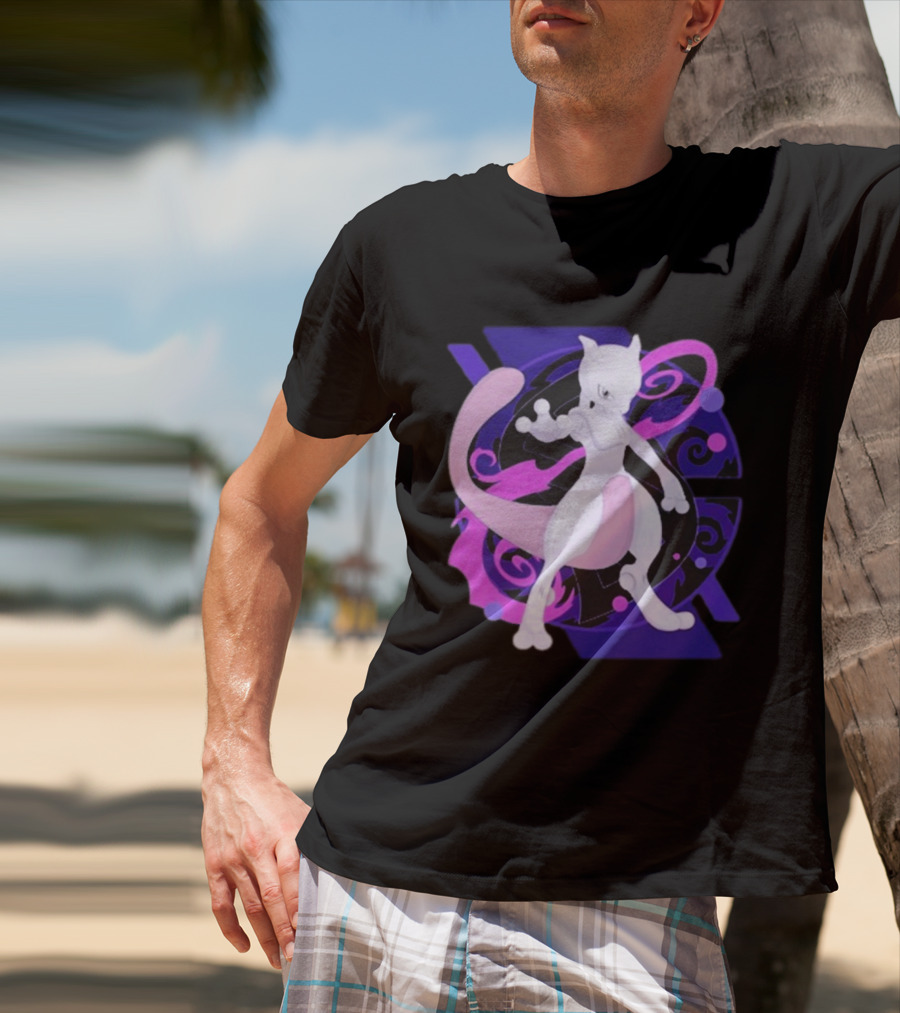 Mewtwo Pokemon Go Fest 2026 Psychedelic T-Shirt