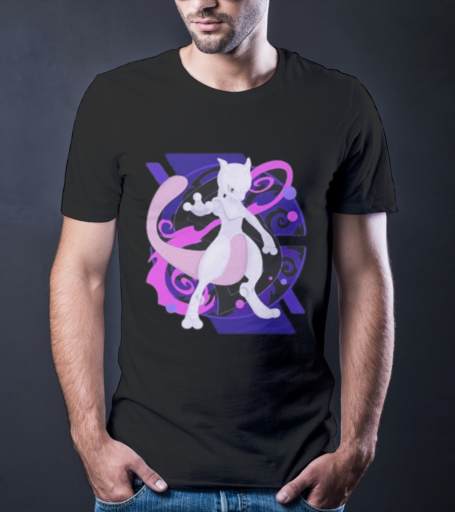 Mewtwo Pokemon Go Fest 2026 Psychedelic T-Shirt