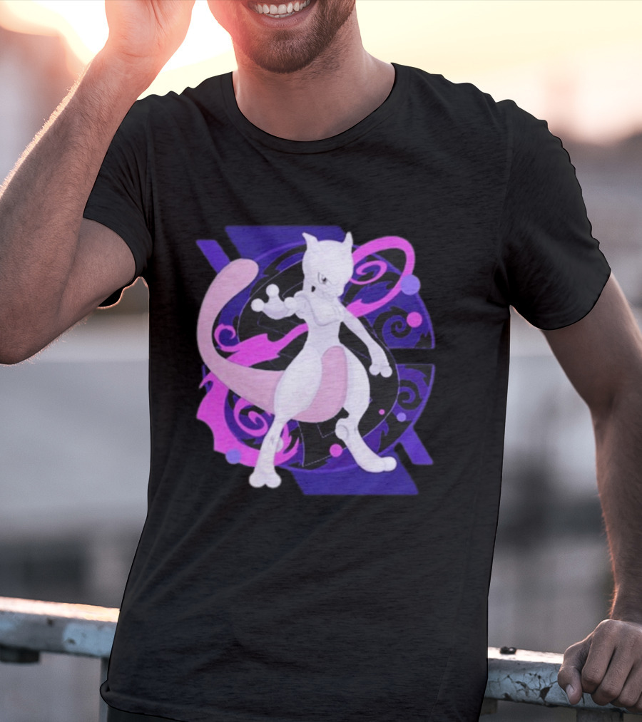 Mewtwo Pokemon Go Fest 2026 Psychedelic T-Shirt