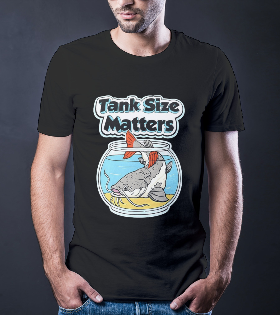 Tank Size Matters Redtail Catfish In Aquarium T-Shirt